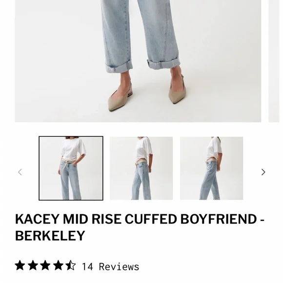 Pistola Kasey mid rise cuffed Boyfriend Jeans - Picture 11 of 11